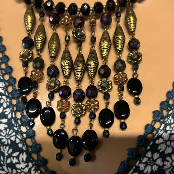 ❤️Chico’s Egyptian Goddess Waterfall Necklace - Picture 2 of 5